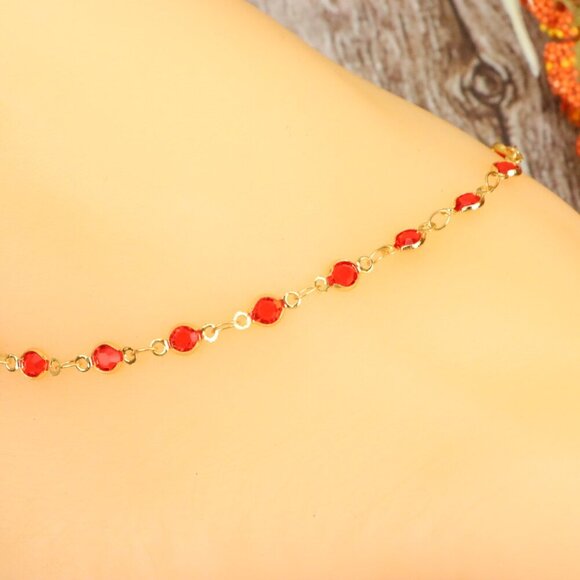 Dainty Anklet for Women – Elegant Everyday Jewelry & Perfect Gift | MLCRC2186 - Picture 2 of 10